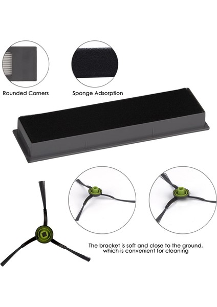 23PCS Ecovacs Deebot Ozmo T8 Aıvı T8 N8 Pro N8 Pro Plus Vakum Ana Yan Fırça Filtresi Mop Toz Çantası (Yurt Dışından)
