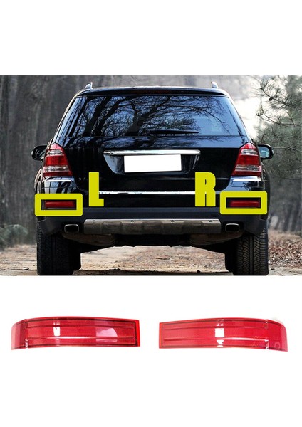 Mercedes-Benz Için X164 GL320 GL450 GL550 2007-2009 Arka Tampon Reflektörü Işık Işık 1648201174 1648201274 (Yurt Dışından) fiyatları