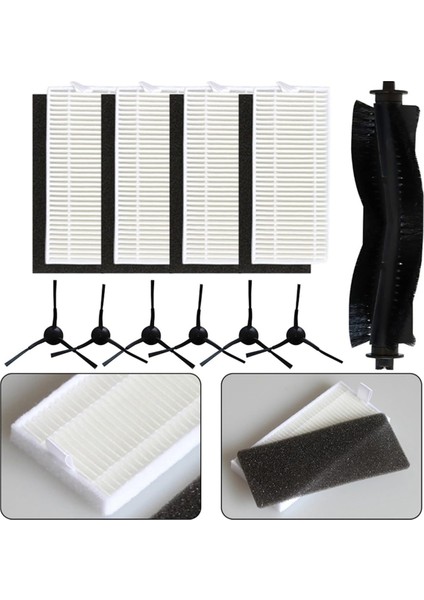 Medion X20 Sw+ / Md 11415 Için Ana Fırça Yan Fırça Filtresi Seti, Medion X21 Sw+ / Md 11500 Vakum Süpürge Parçaları Için (Yurt Dışından) fırsatları