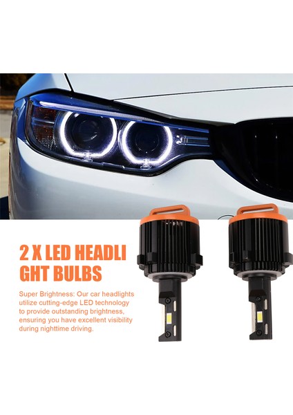 H15 LED Araba Işıkları Far Ampulleri Yüksek Düşük Böbrek Mazda Için Gündüz Koşu Işıkları Bmw Mercedes Audi Golf (Yurt Dışından) fırsatları