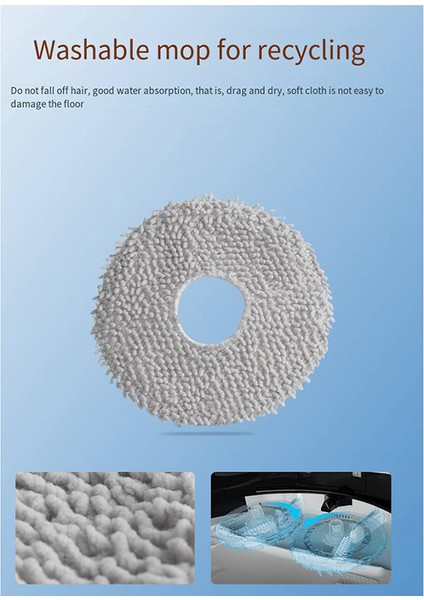 Mijia Çok Yönlü Süpürme ve Paspas Robotu M30 Pro Aksesuarları Haddeleme Fırça Filtresi Bez Toz Torbası Için Uygun (Yurt Dışından) fiyatları