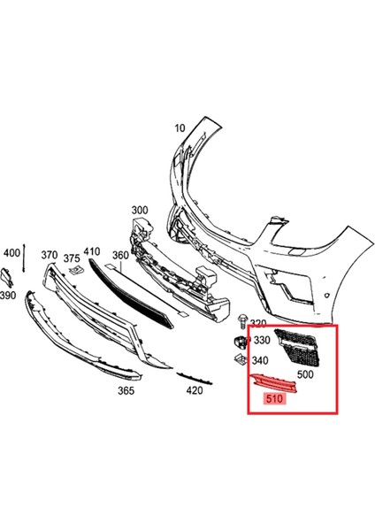Ön Izgara Gündüz Koşu Işığı Kapağı 1668852822 1668852922 1668851374 Mercedes Benz ml W166 ML250 ML350 ML400 (Yurt Dışından) fırsatları