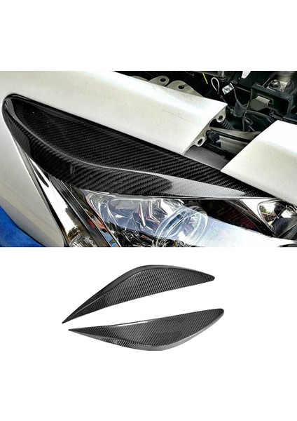 Nissan Altima Tana Için 2013-2015 Kuru Karbon Fiber Ön Far Lambası Kaş Kapağı Kapak Göz Kapağı Kalıplama Şeridi (Yurt Dışından) fiyatları