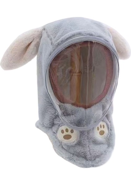 Erkek ve Kız Bebekleri Için Kışlık Sıcak Şapka Atkı Şapka Koruyucu Maske Kulaklık Geçirmez Şapka (Yurt Dışından)