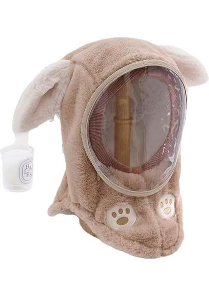 Erkek ve Kız Bebekleri Için Kışlık Sıcak Şapka Atkı Şapka Koruyucu Maske Kulaklık Geçirmez Şapka (Yurt Dışından)