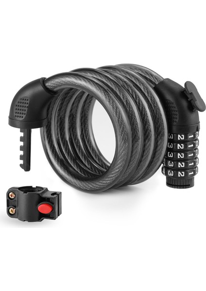 Bisiklet Hırsızlık Önleme Şifre Kilidi Beş Haneli Şifre Kilidi Dağ Bisikleti Taşınabilir Kilit Elektrikli Bisiklet Anahtar Kilidi Bisiklet Kilidi (Yurt Dışından)