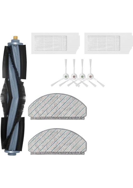 Ecovacs Deebot T10 Plus Robot Vakum Süpürge Yedek Parçalar Aksesuarlar Ana Fırça Yan Fırçası Hepa Filtre (Yurt Dışından)