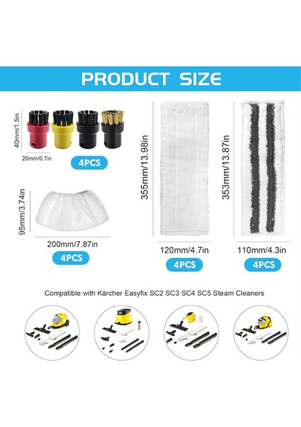 Karcher Steam Cleaner Için Aksesuarlar, Karcher Easyfix Sc2 Sc3 Sc4 Sc5 Zemi Mö (Yurt Dışından) fırsatları