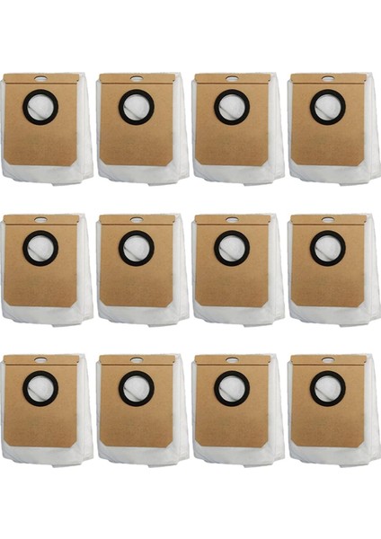 12 Paket Toz Torbaları Conga Ana Sayfa 10000, 8090 Ultra, 9090 Aı, Eufy L50 L60 Ses, Vakum Süpürge Toz Çantası Değiştirme (Yurt Dışından)