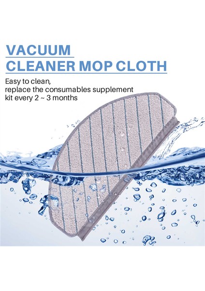 Ecovacs Deebot T10/T10 Turbo Robot Vakum Süpürge Yedek Aksesuarlar Mop Cezası 5 Pcs (Yurt Dışından) fiyatları