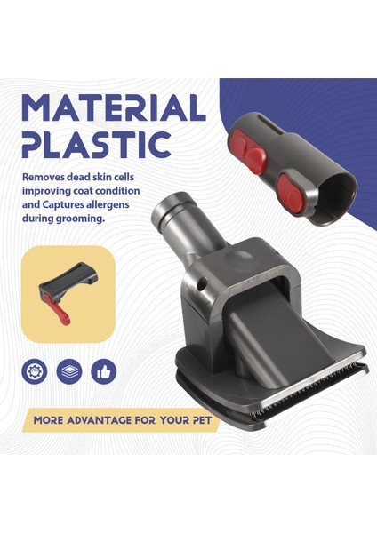 Dyson V15 V11 V11 V10 V10 V8 V7 V6 Vakum Süpürge, Evcil Hayvan Bakım Aracı, Ek Adaptörü ve Tetik Kilidi ile (Yurt Dışından) indirimleri