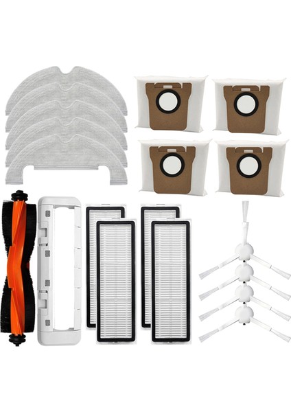 Xiaomi Robot Vakum Için X10 Robotik Vakum Süpürge Ana Yan Hepa Filtre Mop Bezi Paçavralar Toz Çanta Aksesuarları (Yurt Dışından)