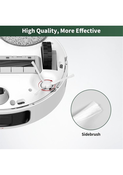 Dreametech L10S Ultra / L10 Ultra Robot Vakum Aksesuarları Için Yedek Parçalar Ana Yan Fırça Hepa Filtreleri Paspas Pedleri (Yurt Dışından) modelleri