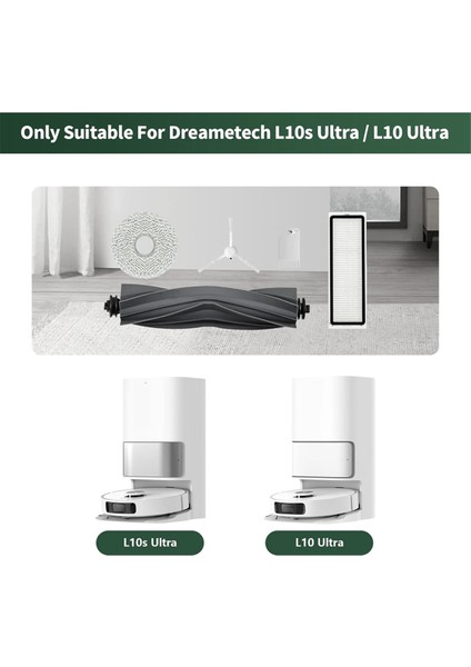 Dreametech L10S Ultra / L10 Ultra Robot Vakum Aksesuarları Için Yedek Parçalar Ana Yan Fırça Hepa Filtreleri Paspas Pedleri (Yurt Dışından) indirimleri