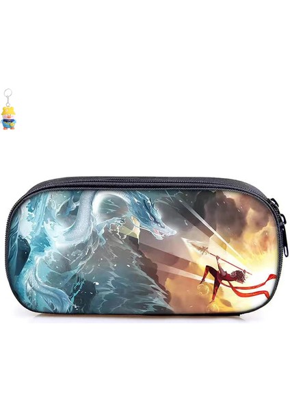 Nezha'nın Şeytan Çocuğu Naohai Kalem Çantası Ilkokul Öğrencileri Çocuk Kırtasiye Kutusu Erkek ve Kadın Kalem Çantası Kırtasiye Depolama Çantası (Yurt Dışından)