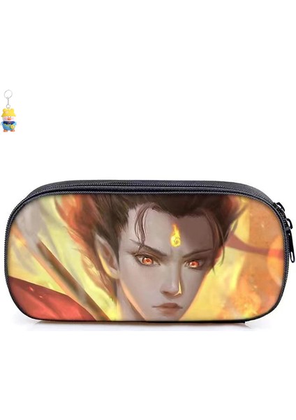 Nezha'nın Şeytan Çocuğu Naohai Kalem Çantası Ilkokul Öğrencileri Çocuk Kırtasiye Kutusu Erkek ve Kadın Kalem Çantası Kırtasiye Depolama Çantası (Yurt Dışından)