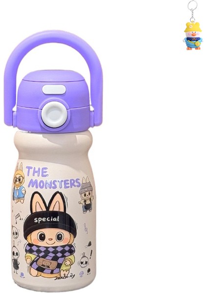 Karikatür Çocuk Termos Bardak 316 Paslanmaz Çelik Bir Bardak Çift Içme Bardak Sevimli Öğrenci Taşınabilir Su Isıtıcısı (Yurt Dışından)