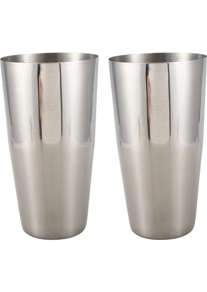 2x Paslanmaz Çelik Mikser Flair Barmenler Için Kokteyl Çalkalayıcı Için Içecek Gümüş (Yurt Dışından)