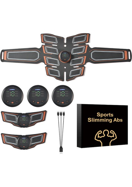 Ems Akıllı Karın Kası Yaması Fitness Ekipmanı Mikro Elektrikli Karın Kemeri Karın Fitness Cihazı (Yurt Dışından)