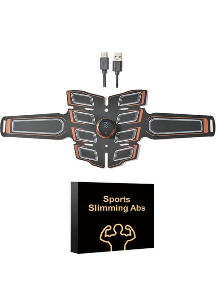 Ems Akıllı Karın Kası Yaması Fitness Ekipmanı Mikro Elektrikli Karın Kemeri Karın Fitness Cihazı (Yurt Dışından)