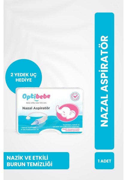Nazal Aspiratör + 2 Yedek Uç Hediyeli