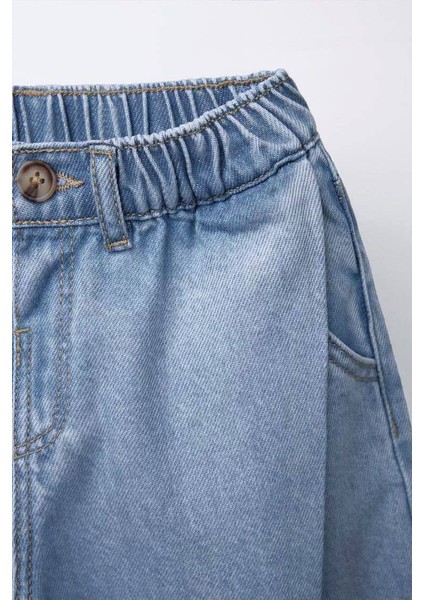 La Ciel Paris Çocuk Denim Pantolon Mavi – Rahat Kesim modelleri