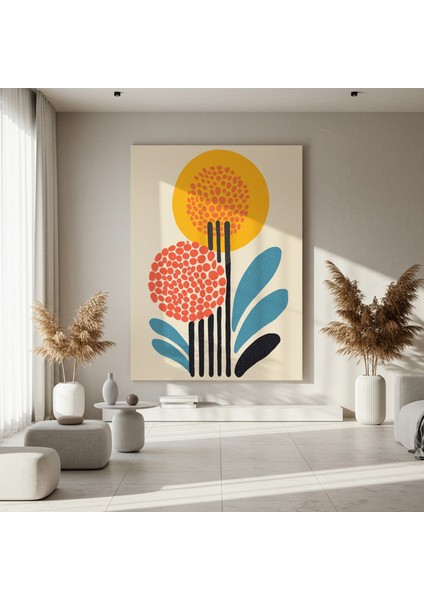 Soyut Nokta Desenli Modern Sanat Tablosu fırsatları