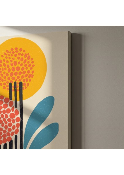 Soyut Nokta Desenli Modern Sanat Tablosu indirimleri