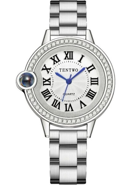 Yüz Dil Itiraf Balon Kadın Saati Yüksek Değerli Elmas Işlemeli Hafif Lüks Moda Mizaç Kuvars Saat Katı Saat (Yurt Dışından)