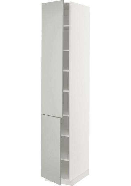 Mutfak Boy Dolabı, Havstorp Açık Gri, 40X60X220 cm