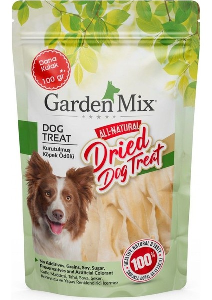 Garden Mix Kurutulmuş Dana Kulak Köpek Ödülü 100 gr
