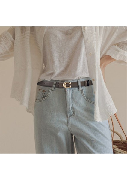 Kadınlar Için Çok Yönlü Hakiki Deriden Yapılmış, Yüksek Kaliteli, Pürüzsüz Tokalı, Bel Süsleri, Şık, Hafif ve Lüks Kemer (2 Adet) (Yurt Dışından) fiyatları