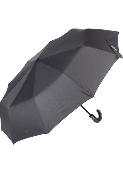 Siyah Desenli Karbon Baston Saplı Tam Otomatik Premium Erkek Şemsiye indirimleri