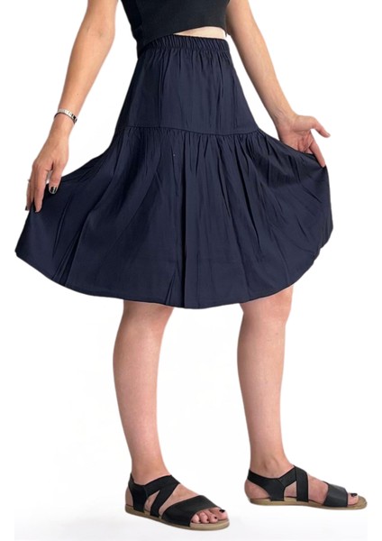 Viskon Kumaş Bohem Tarzı Midi Boy Kadın Şort Etek fiyatları