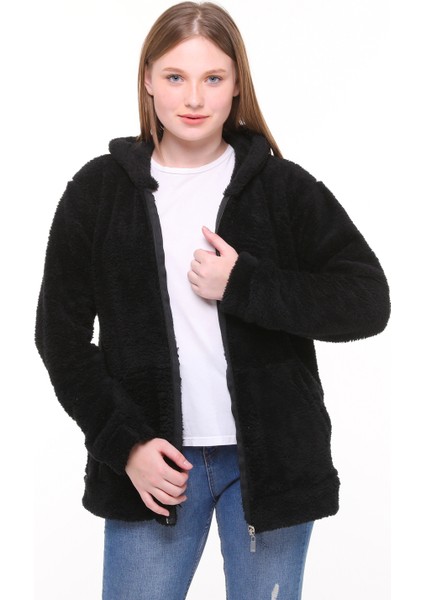 Kapüşonlu Polar Welsoft Peluş Hırka fırsatları