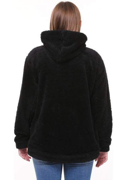 Kapüşonlu Polar Welsoft Peluş Hırka