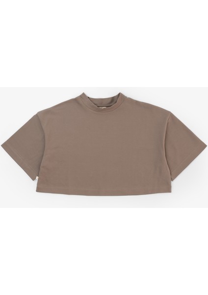 Anesha Crop Basic Kadın Tişört
