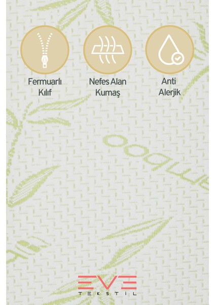 2 Adet Bamboo Antibakteriyel Fermuarlı Yıkanabilir Otel Lüks Yastık Kılıfı 50X70CM modelleri