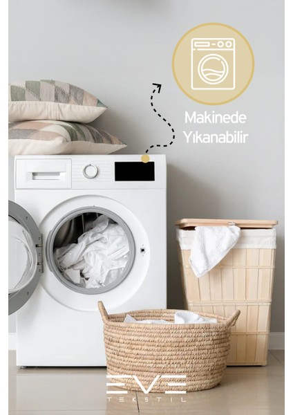 2 Adet Bamboo Antibakteriyel Fermuarlı Yıkanabilir Otel Lüks Yastık Kılıfı 50X70CM indirimleri