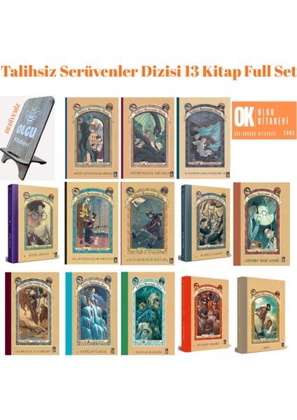 Talihsiz Serüvenler Dizisi (1-13) 13 Kitap Set / Ciltli Yeni Baskı -( Telefon Tutucu Hediyemiz)