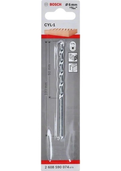 6X100 mm Beton Matkap Ucu 2608590074