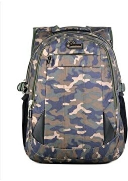 Kamuflaj Desenli Okul Sırt Çantası Su Geçirmez 40Cm x 15Cm x 26Cm Unisex indirimleri