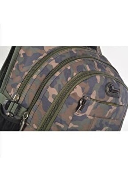 Kamuflaj Desenli Okul Sırt Çantası Su Geçirmez 40Cm x 15Cm x 26Cm Unisex