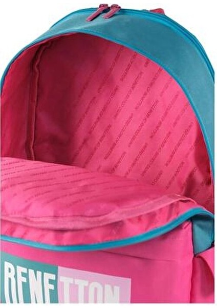 Kız Çocuk Okul Sırt Çantası Geniş Ana Gövde 45x30x14 Cm Pembe-Mavi