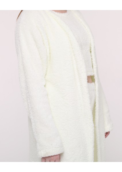 Welsoft Kumaş Beyaz Alt Üst Kimono Takımı fırsatları