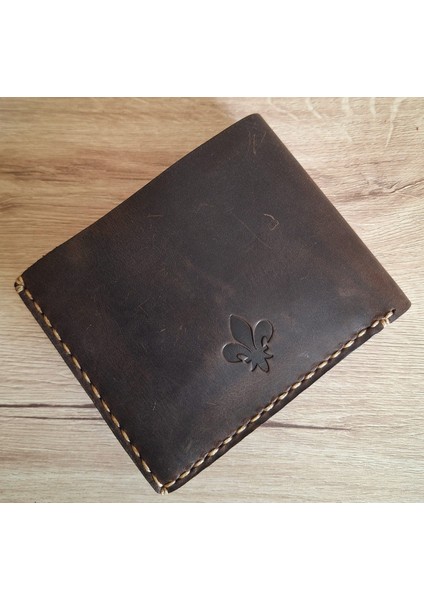 Fjord Hakiki Deri El Yapımı Erkek Cüzdan (Chesnut )