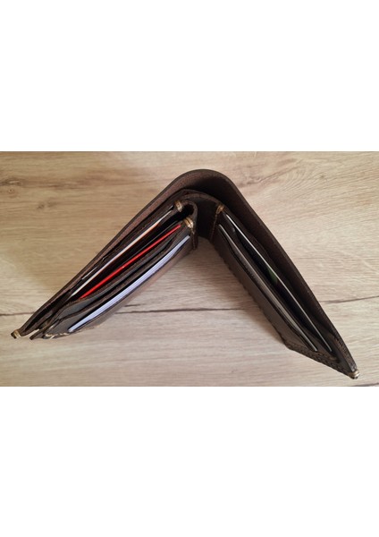 Fjord Hakiki Deri El Yapımı Erkek Cüzdan (Chesnut ) modelleri