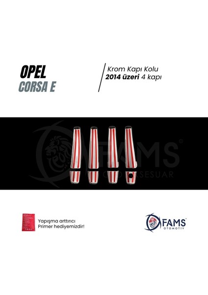 Opel Corsa E 2014> Kapı Kolu 4 Kapı P.çelik modelleri