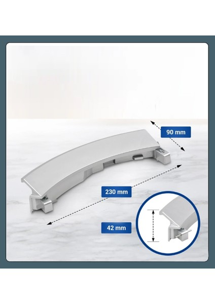 Bosch WAS284E2/04 Uyumlu Çamaşır Makinesi Kapı Mandalı Tutamak