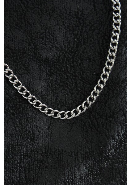 316L Çelik Klasik Oval Zincir Model Gümüş Renk Erkek Kolye - TJ-ERK1390 fiyatları